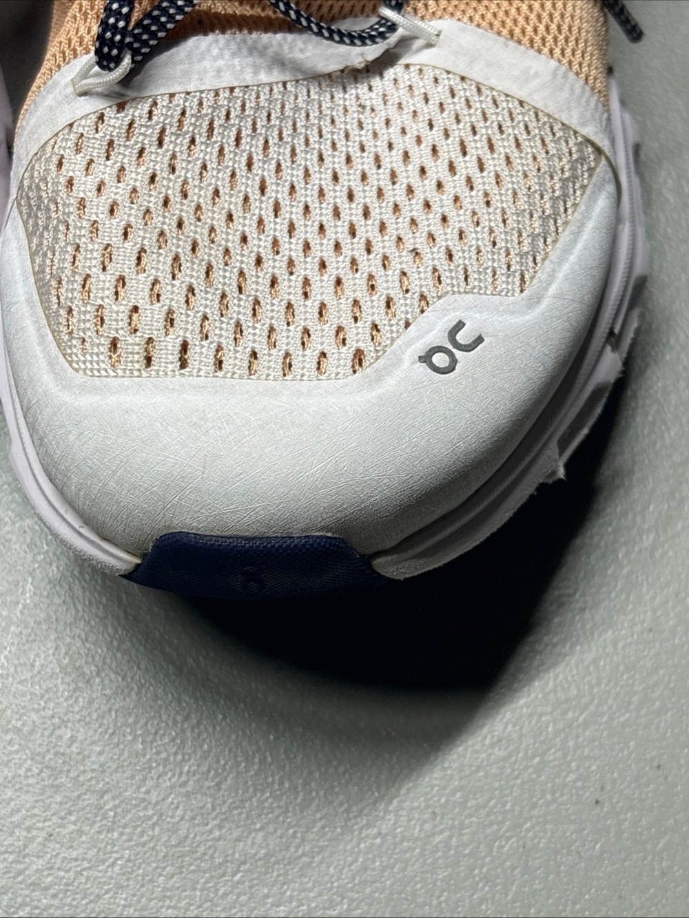 On Running Women's Cloudstratus Road Running Shoes White/Almond Size 9.5 - Picture 6 of 14